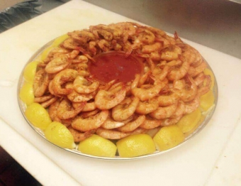Spiced Shrimp Platter
